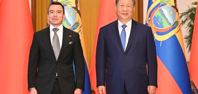 习近平同厄瓜多尔总统诺沃亚会谈